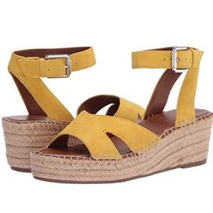 FRANCO SARTO ESPADRILLE WEDGE SANDALS